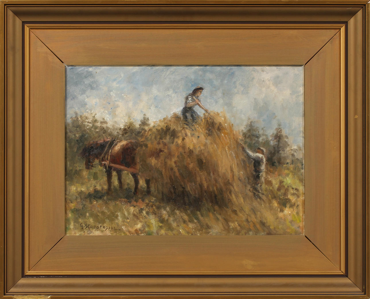 GEORG STOOPENDAAL. Olja på duk, signerad.
