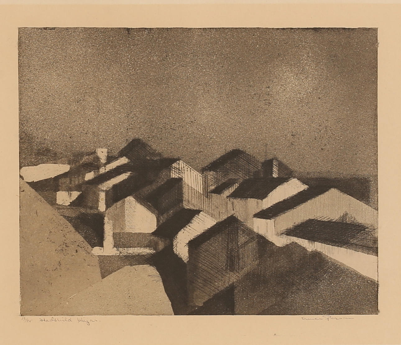 EINAR PERSSON. Litografi, signerad och numrerad.