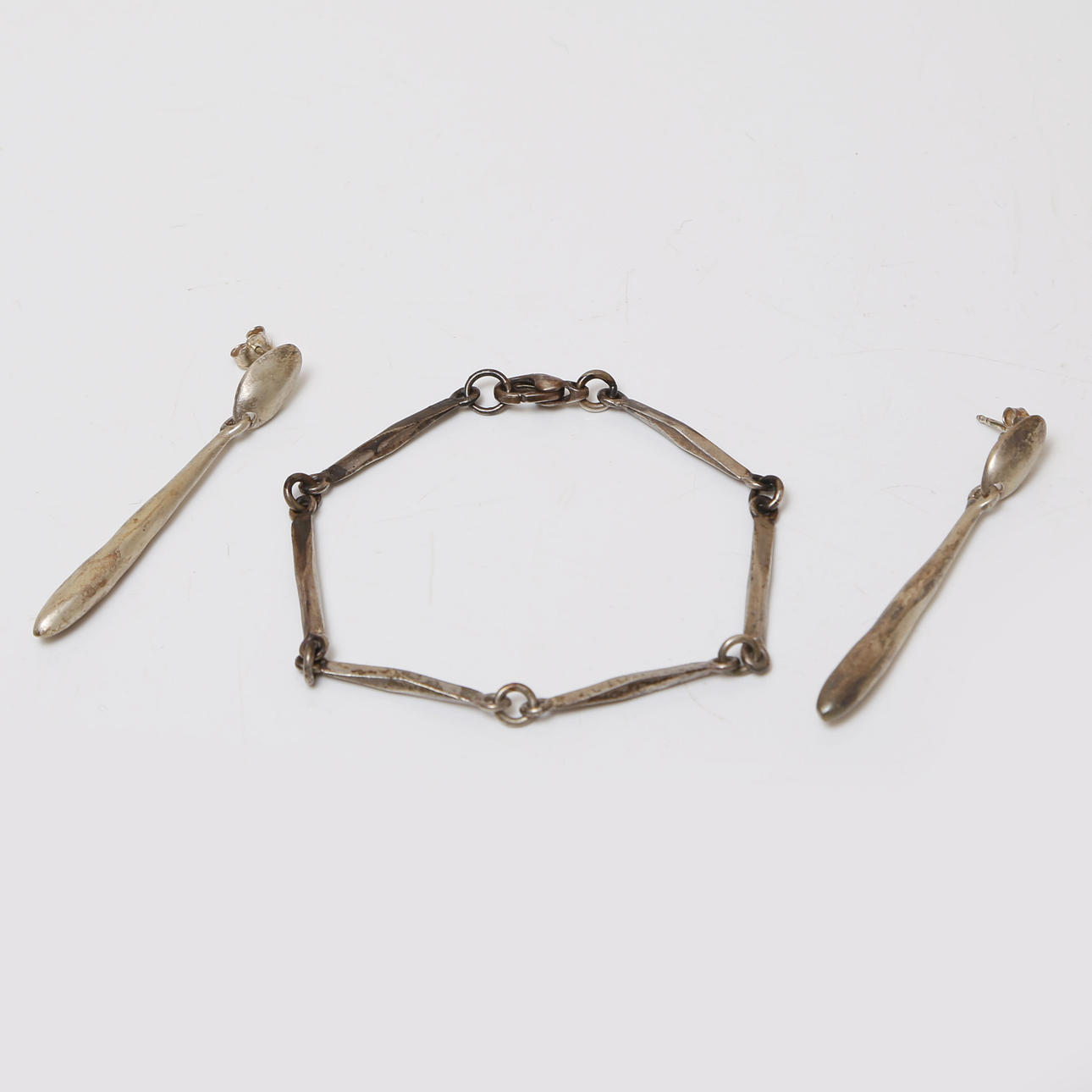 PULSERAS Y PENDIENTES, PLATA DE LEY (925).