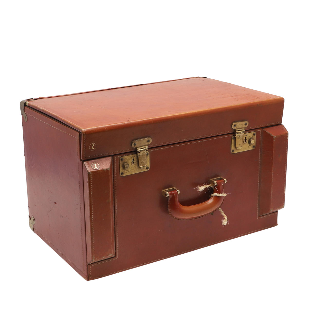 UNUSUAL LEATHER COLLECTORS CASE.