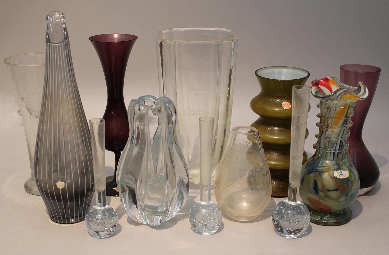 Parti glas (12). Bl a Orrefors etc.