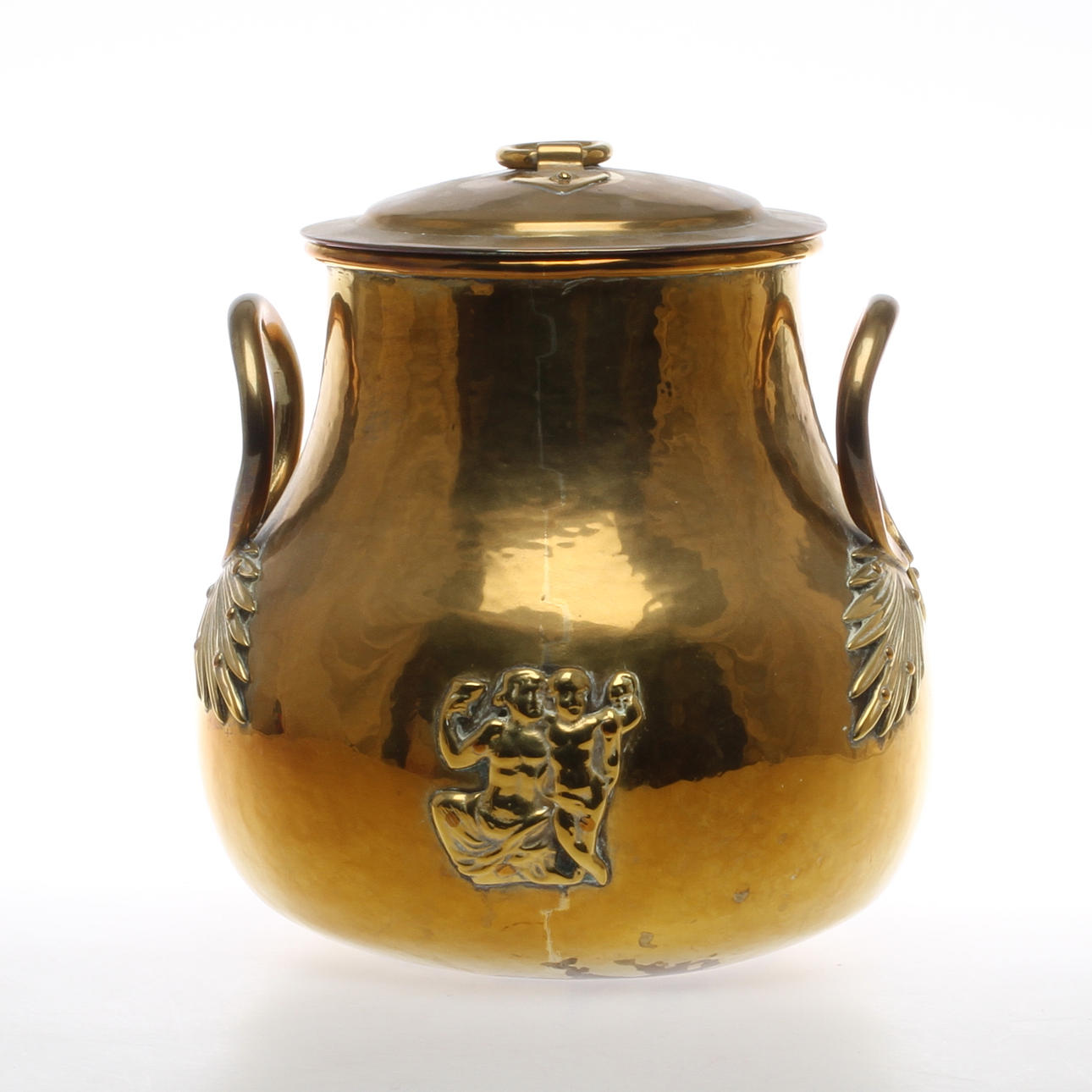 KRUKA MED LOCK, mässing, Richard Ringström, Ciselör och Konstsmide, Hälsningborg, 1900-tal.