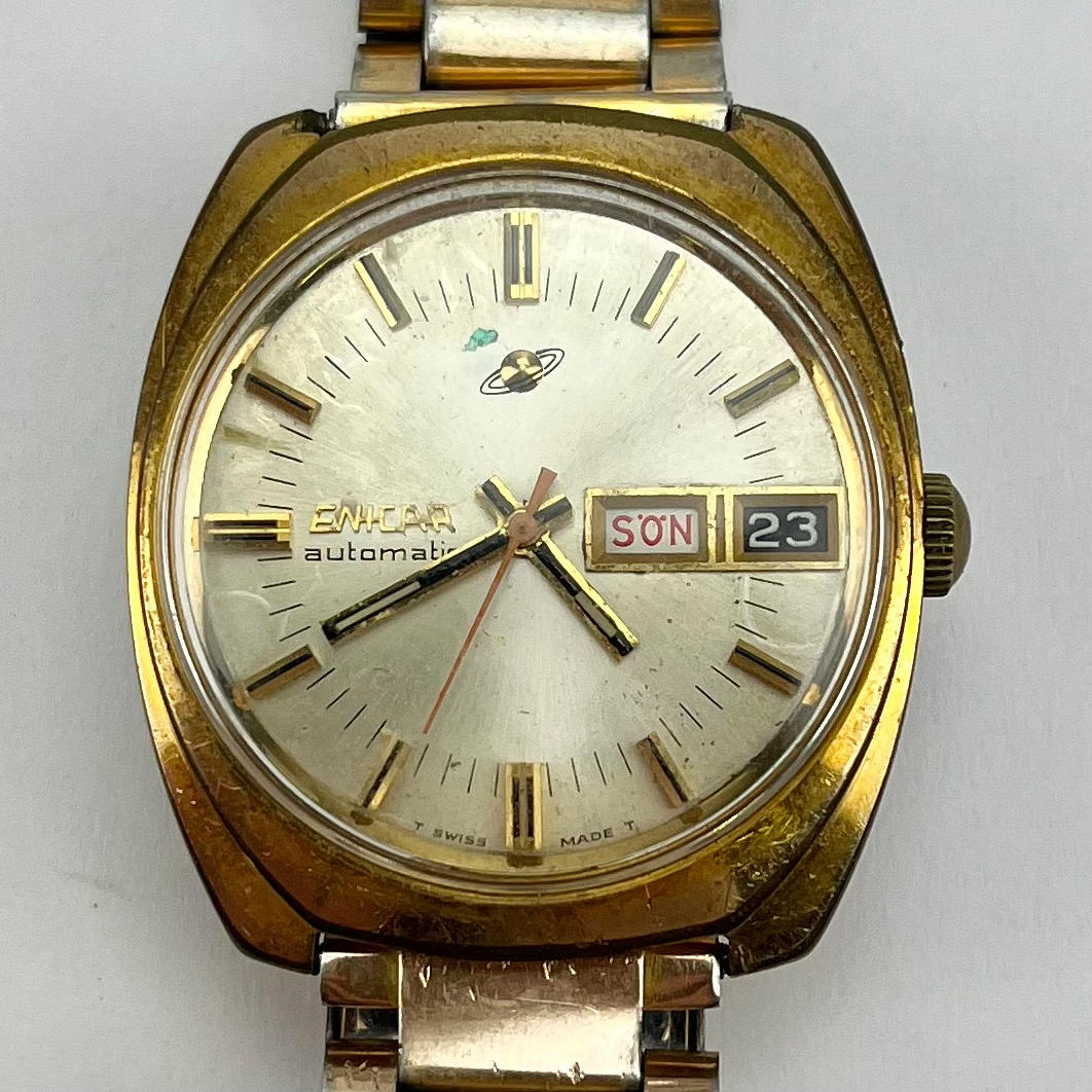 WRISTWATCH, steel, Enicar, automatic.
