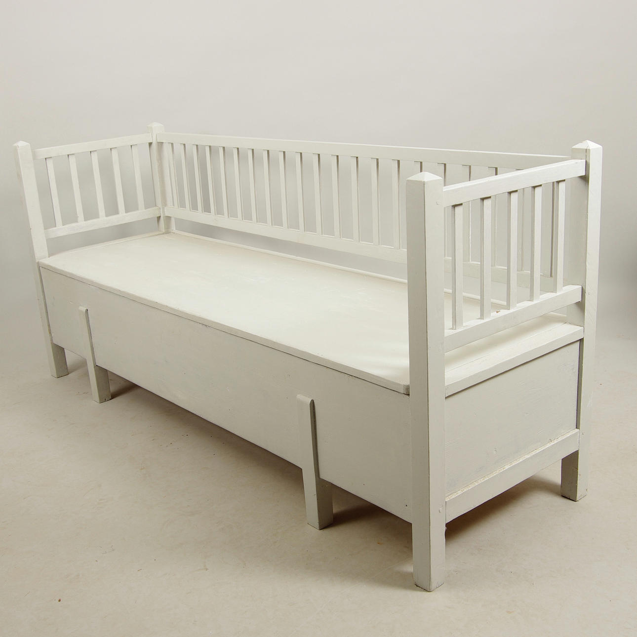 KÖKSSOFFA, gråmålad, tidigt 1900-tal.