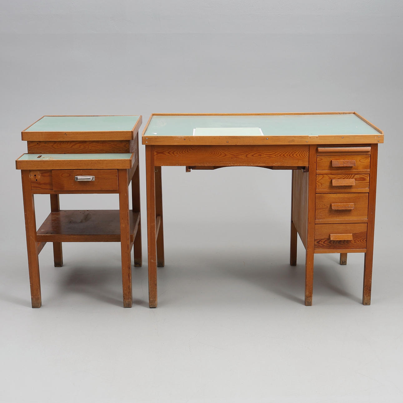WATCHMAKERS' BENCHES/WORKBENCHES. 2 parts.
