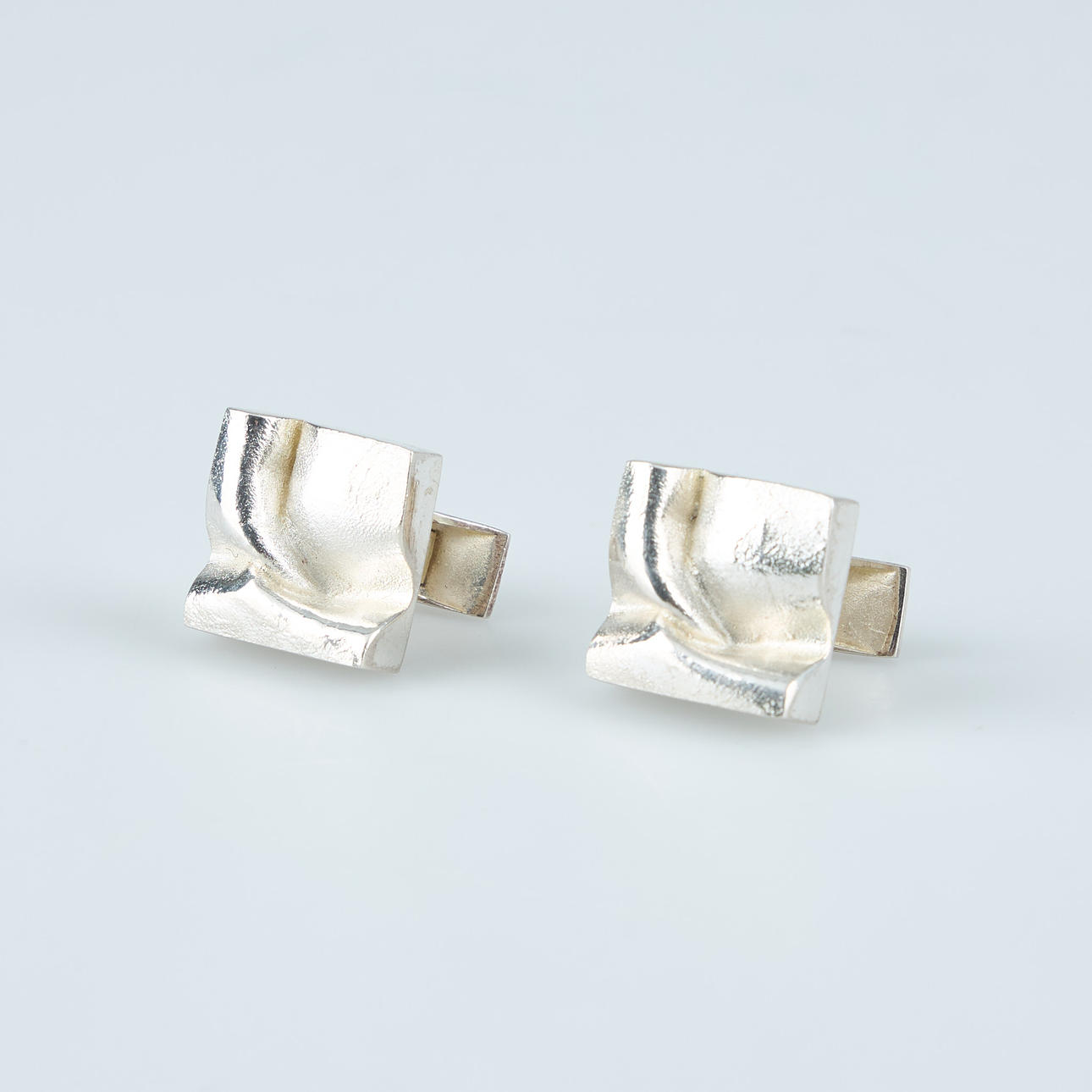 BJÖRN WECKSTRÖM. A pair of Polaris cufflinks, silver, Lapponia 1969.