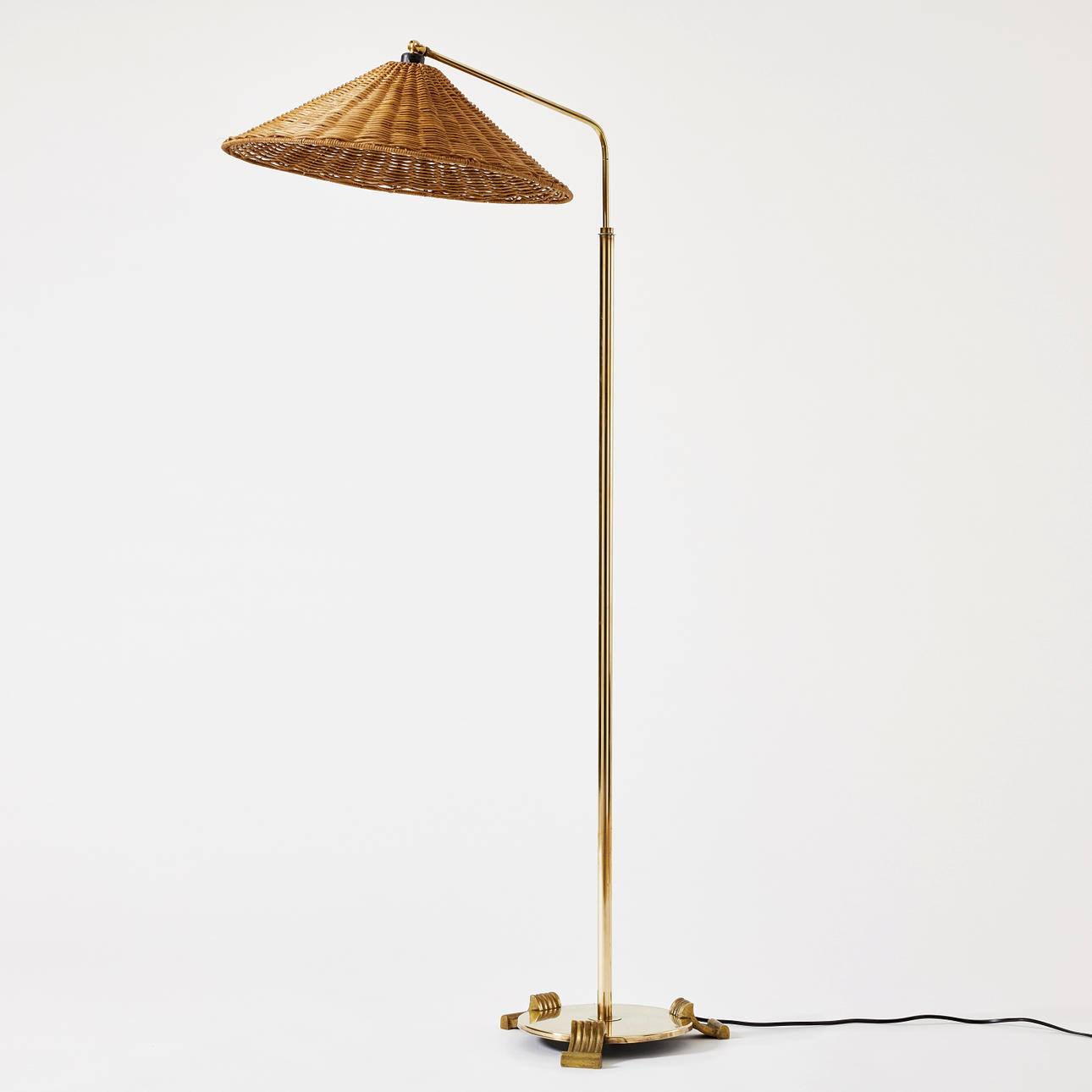 A Swedish Modern 1940s floor lamp.