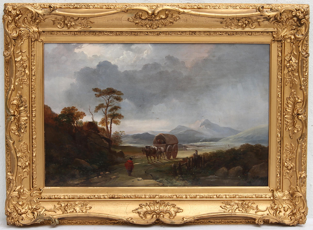 EDWARD TRAIN. Olja på duk. Signerad och daterad 1851.