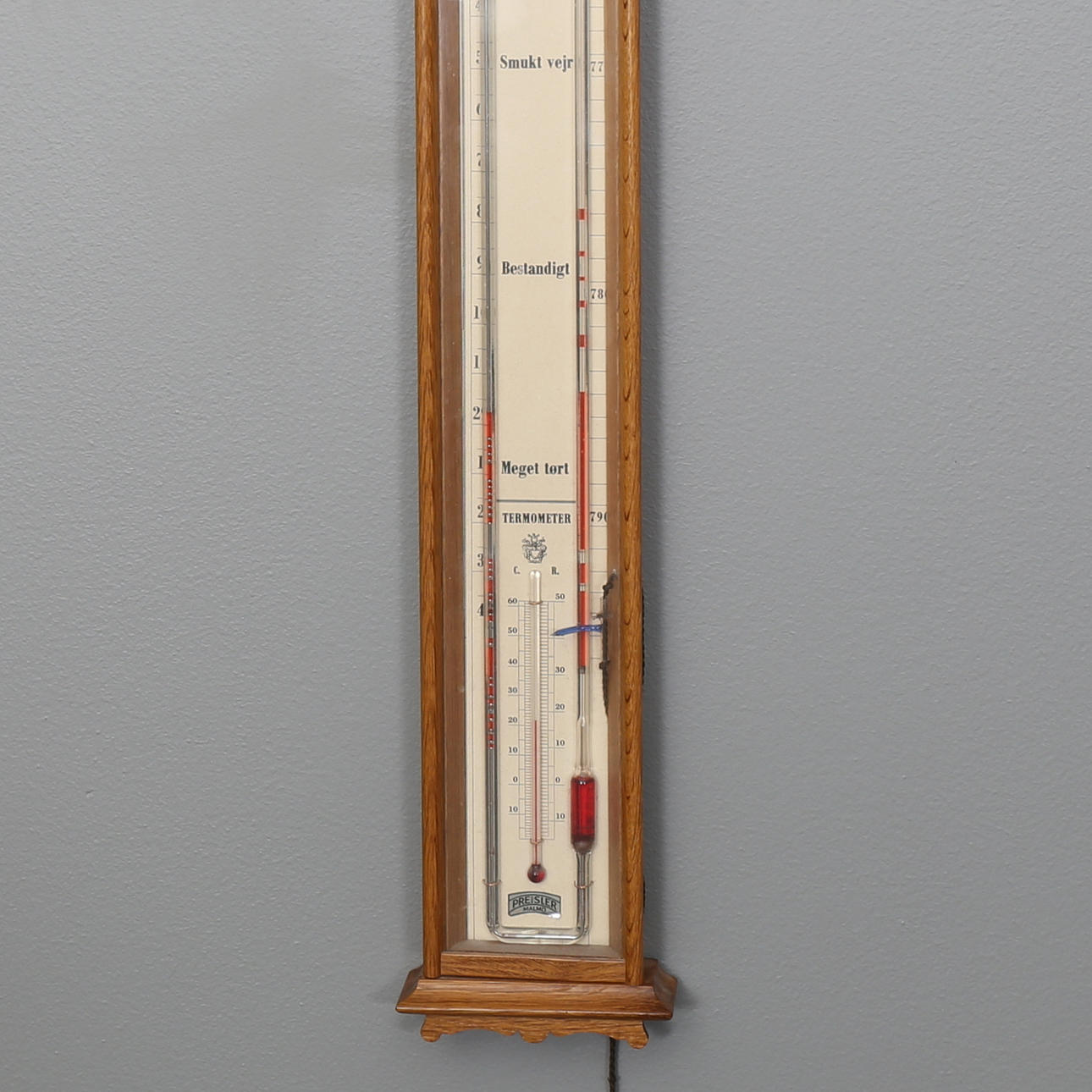 BAROMETER, kvicksilver, Preisler Malmö.