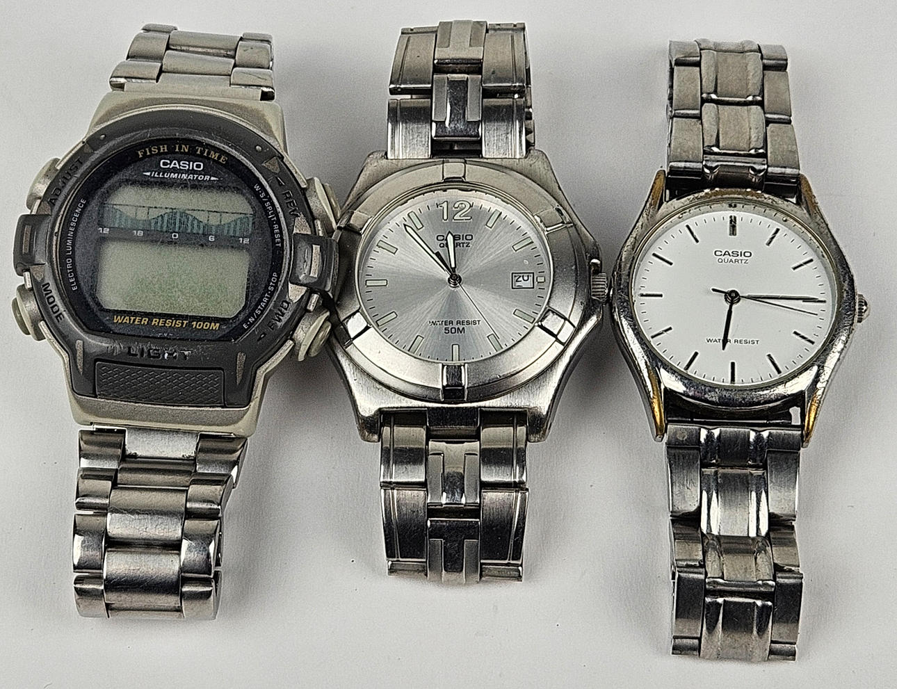 WRISTWATCH, 3 pcs, quartz, Casio.