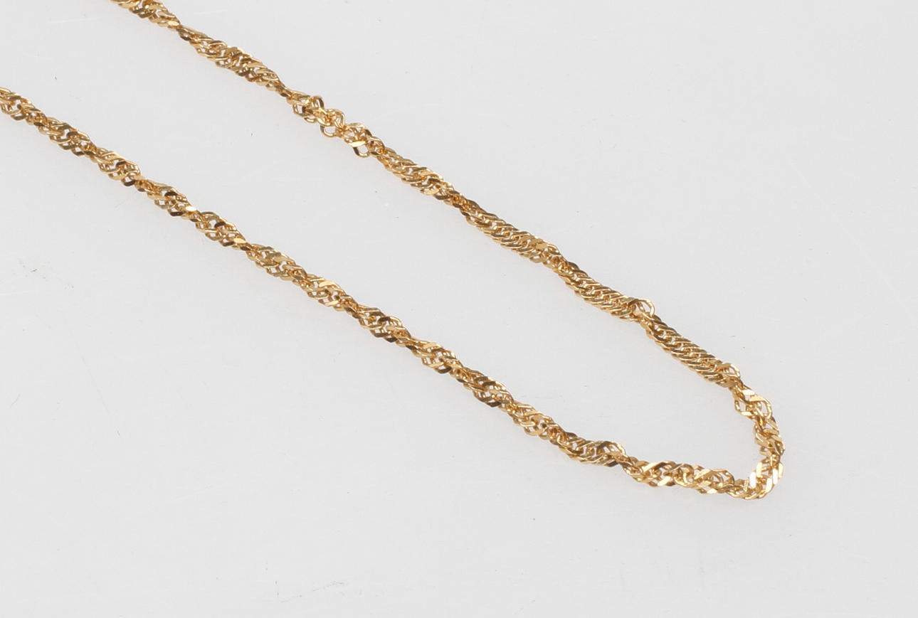 HALSKEDJA, 18k guld, vikt ca 3,4 gr.