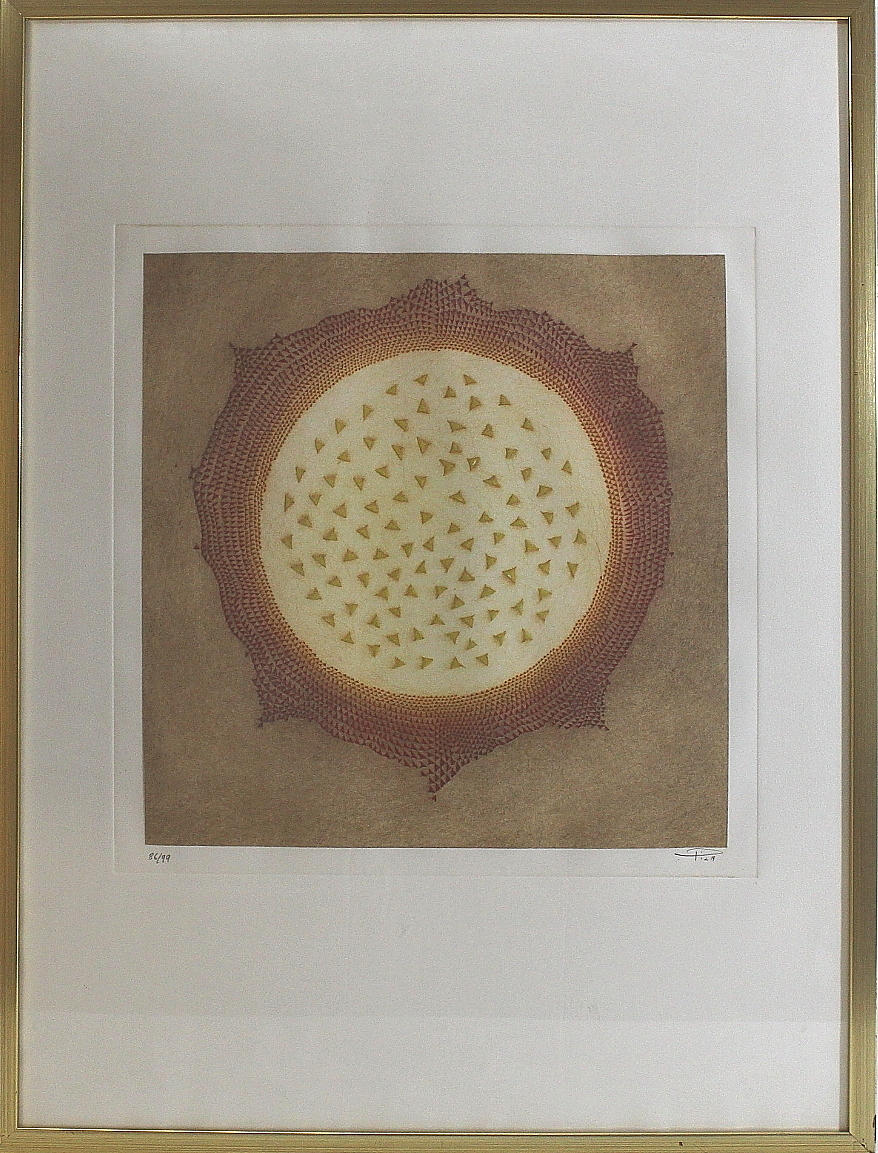 OIDENTIFIERAD KONSTNÄR. lirografi, signerad Pila, numrerad 86/99.