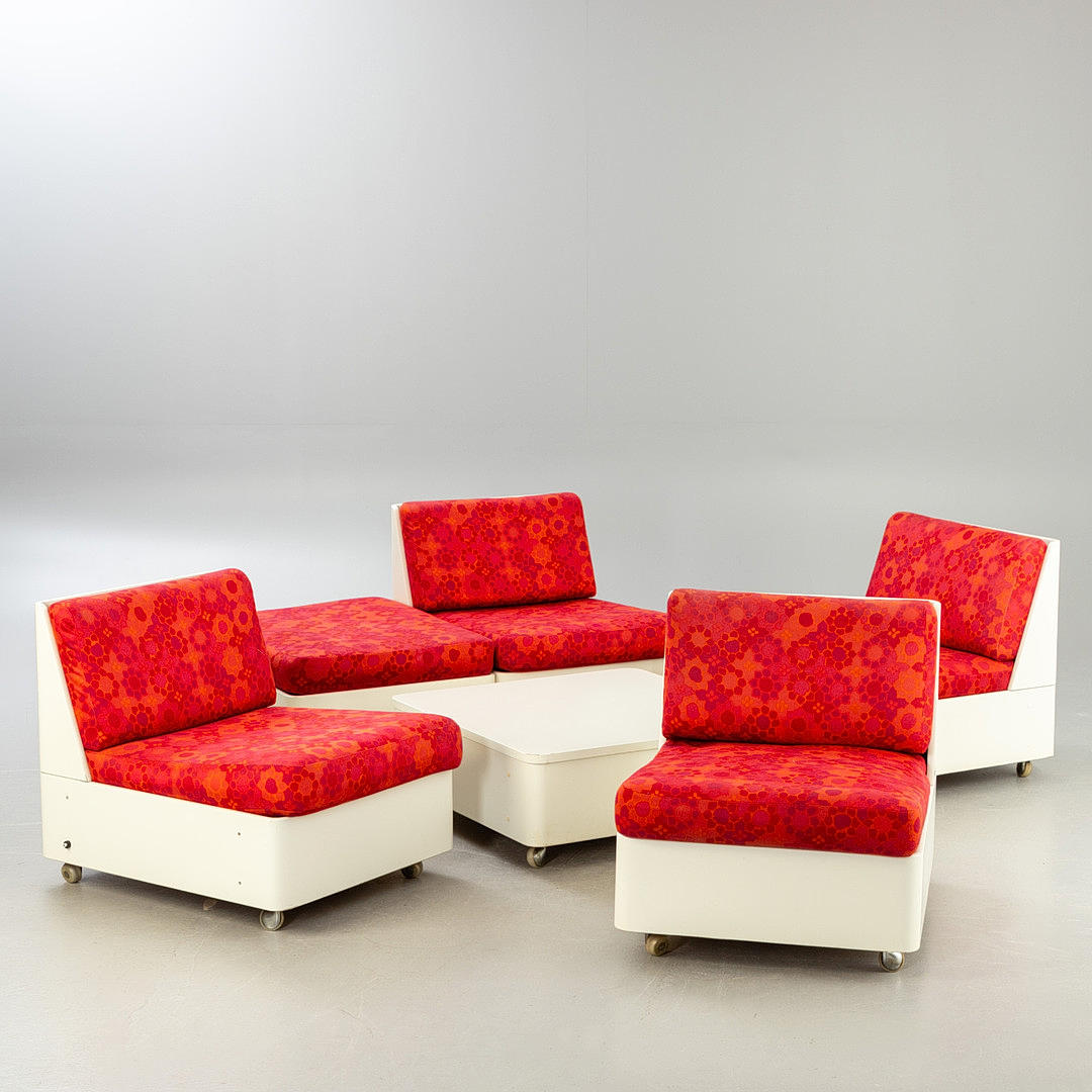 Cor. 6-piece seating set 1970s.