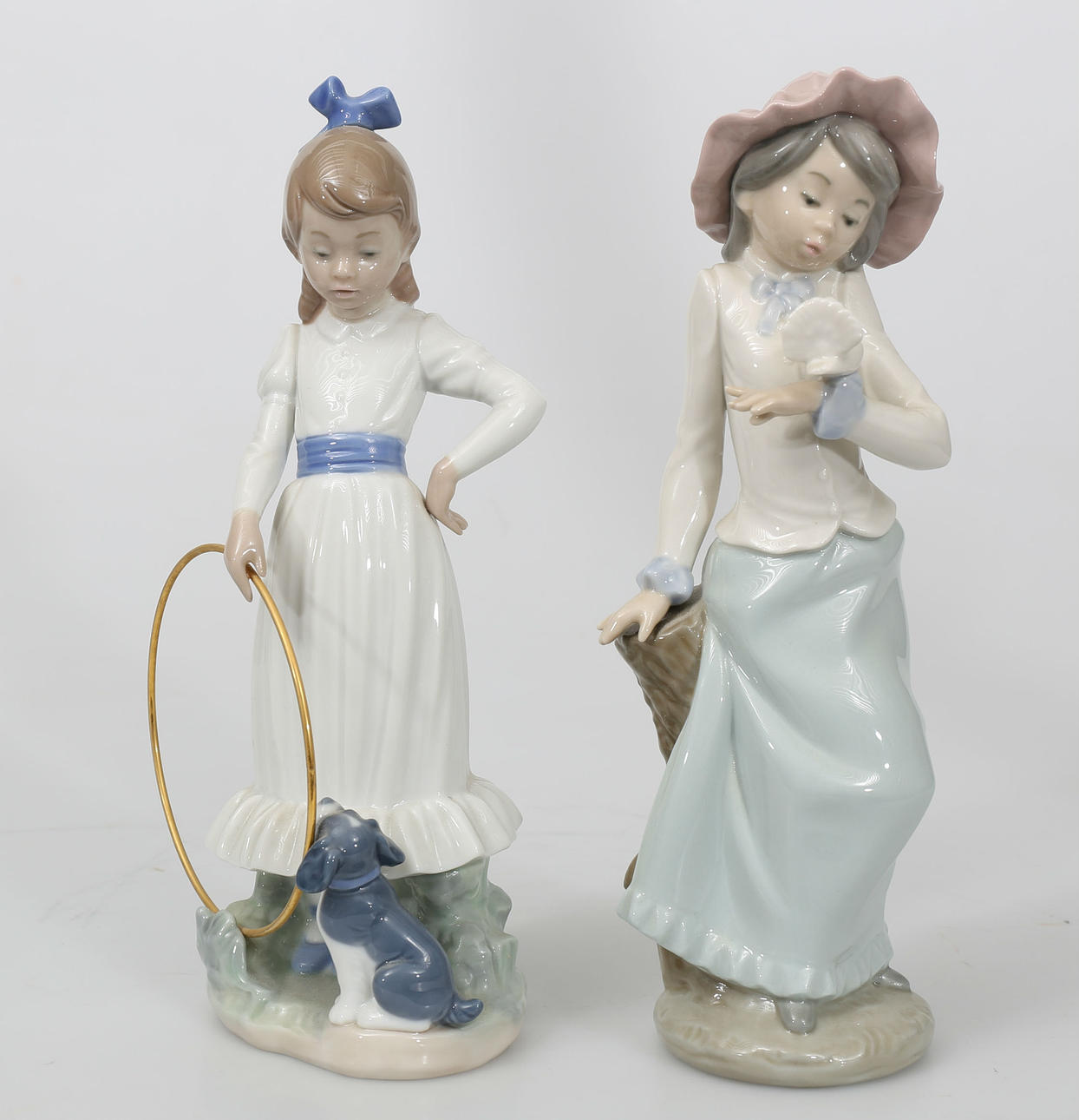 FIGURINER, porslin, 2 stycken, Nao.