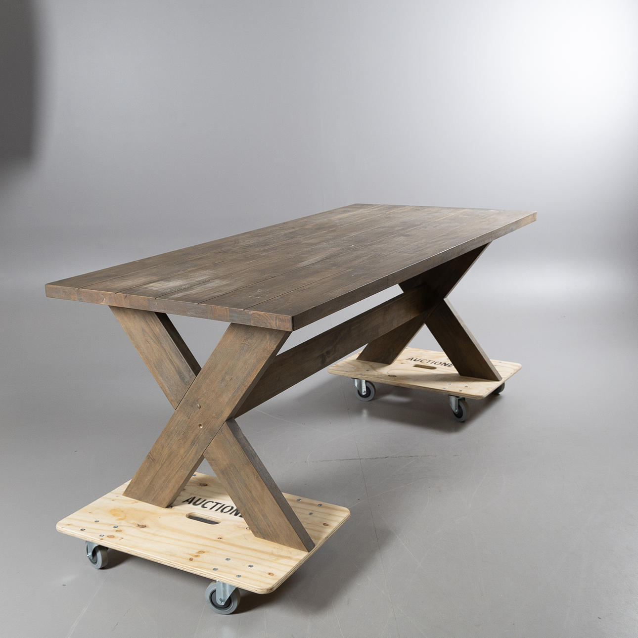 A split folding table, Malaysia, 21st century.