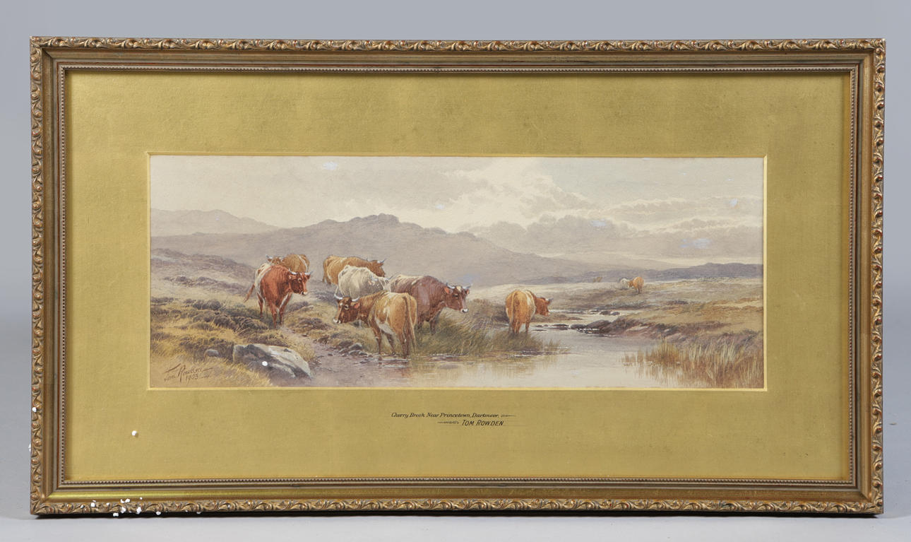 THOMAS ROWDEN (BRITISH, 1842-1926) DARTMOOR LANDSCAPE. Art - Paintings ...