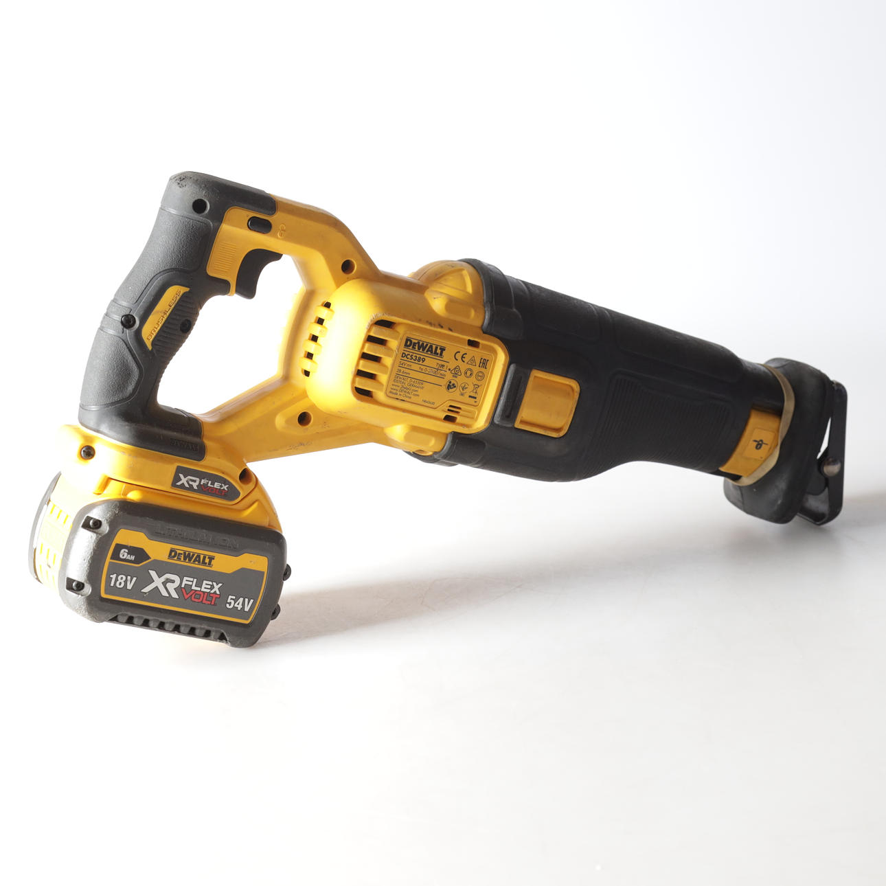 TIGERSÅG, DeWalt DSC389, 6 Ah, 54 Volt.