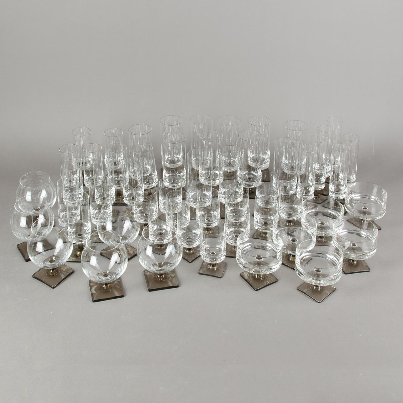 G. JENSEN. Rosenthal. Gläser Set "Berlin", 54-tlg.