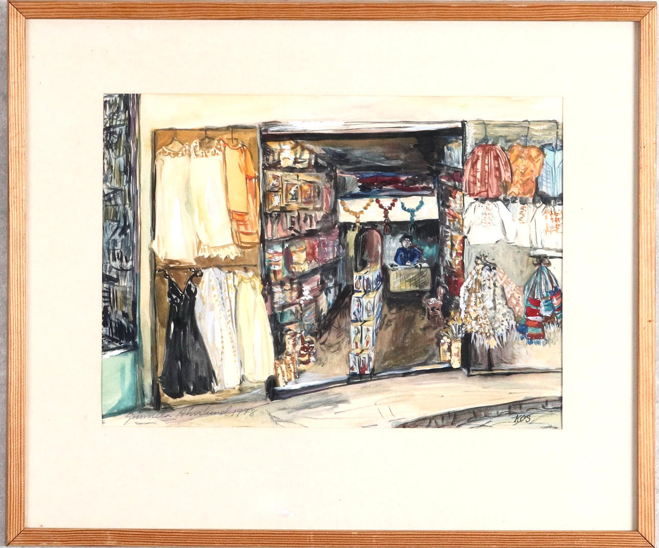 OIDENTIFIERAD KONSTNÄR. Mixed media.