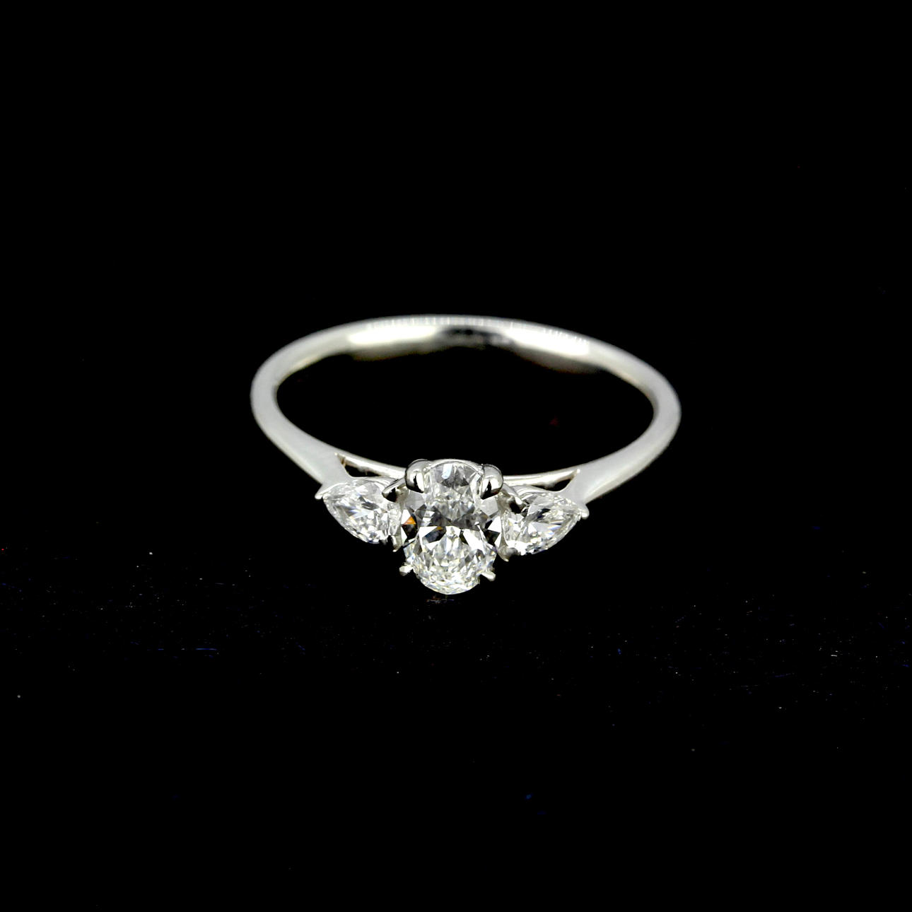 PLATINA 0,80CT DIAMANTRING.