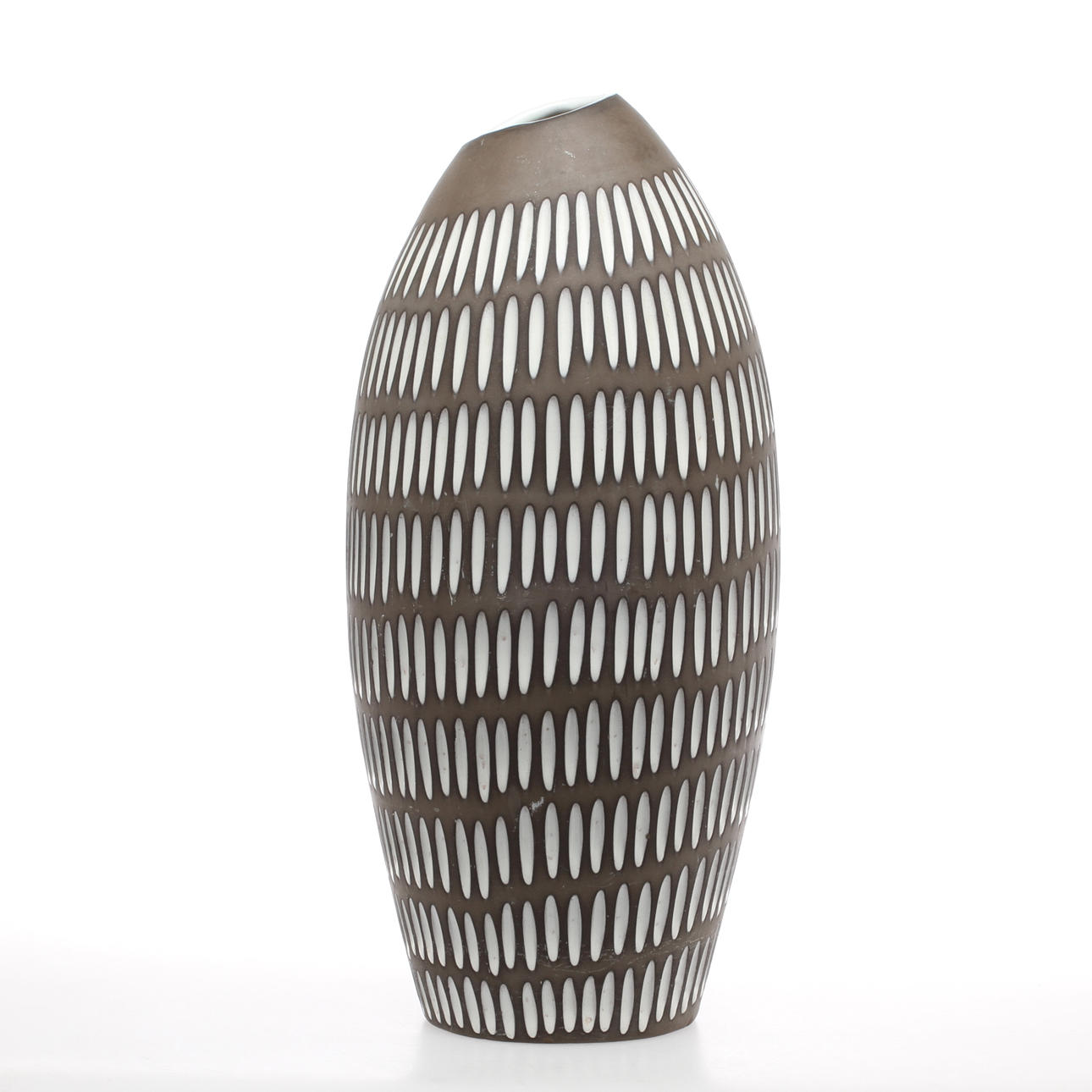 GOLVVAS, keramik, "Negro" nr 2137, Ingrid Atterberg, Upsala Ekeby.