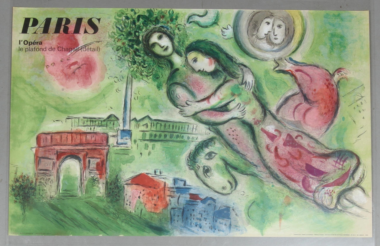 MARC CHAGALL. EFTER. "Romeo et Juliette" färglitografisk affisch.