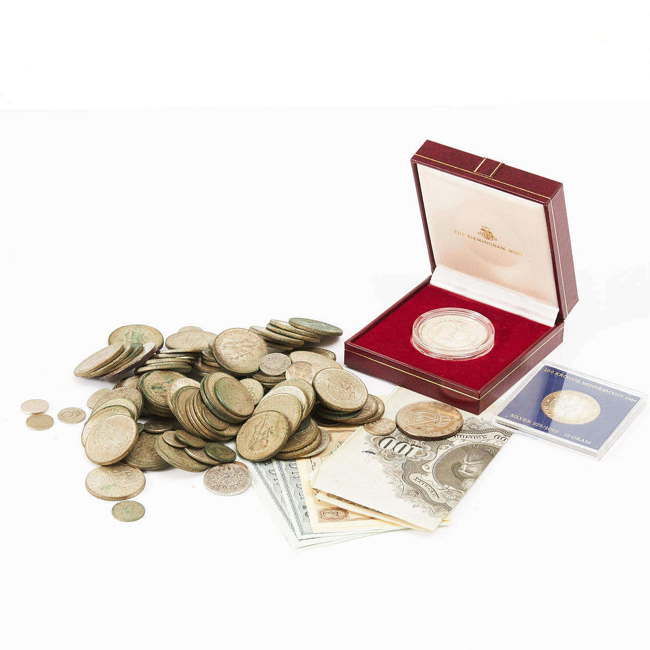 Silbermünze, 20. Jahrhundert, Schweden.