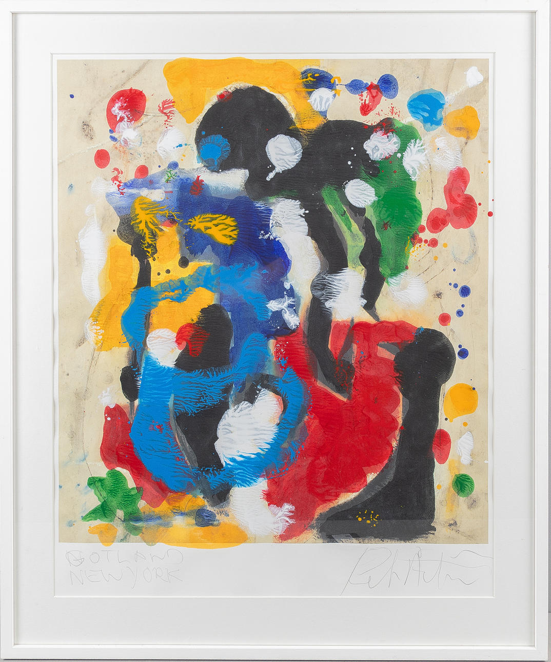 PETER ÅSTRÖM (FÖDD 1946). „Gotland/New York“, Farblithografie.