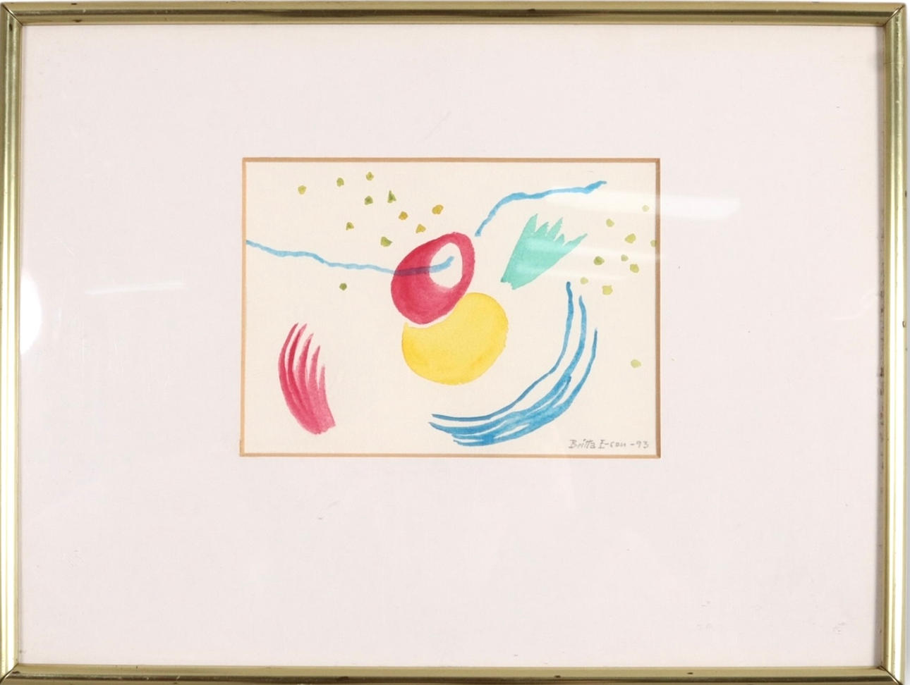 OIDENTIFIERAD KONSTNÄR. Watercolor.