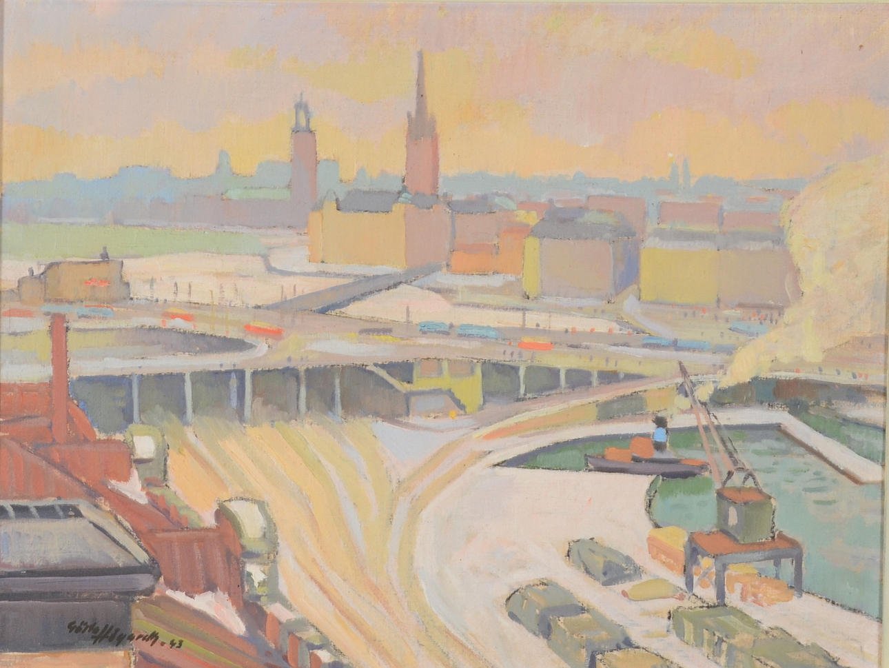 GÖSTA HÖGARDH. OLJA PÅ PANNÅ.