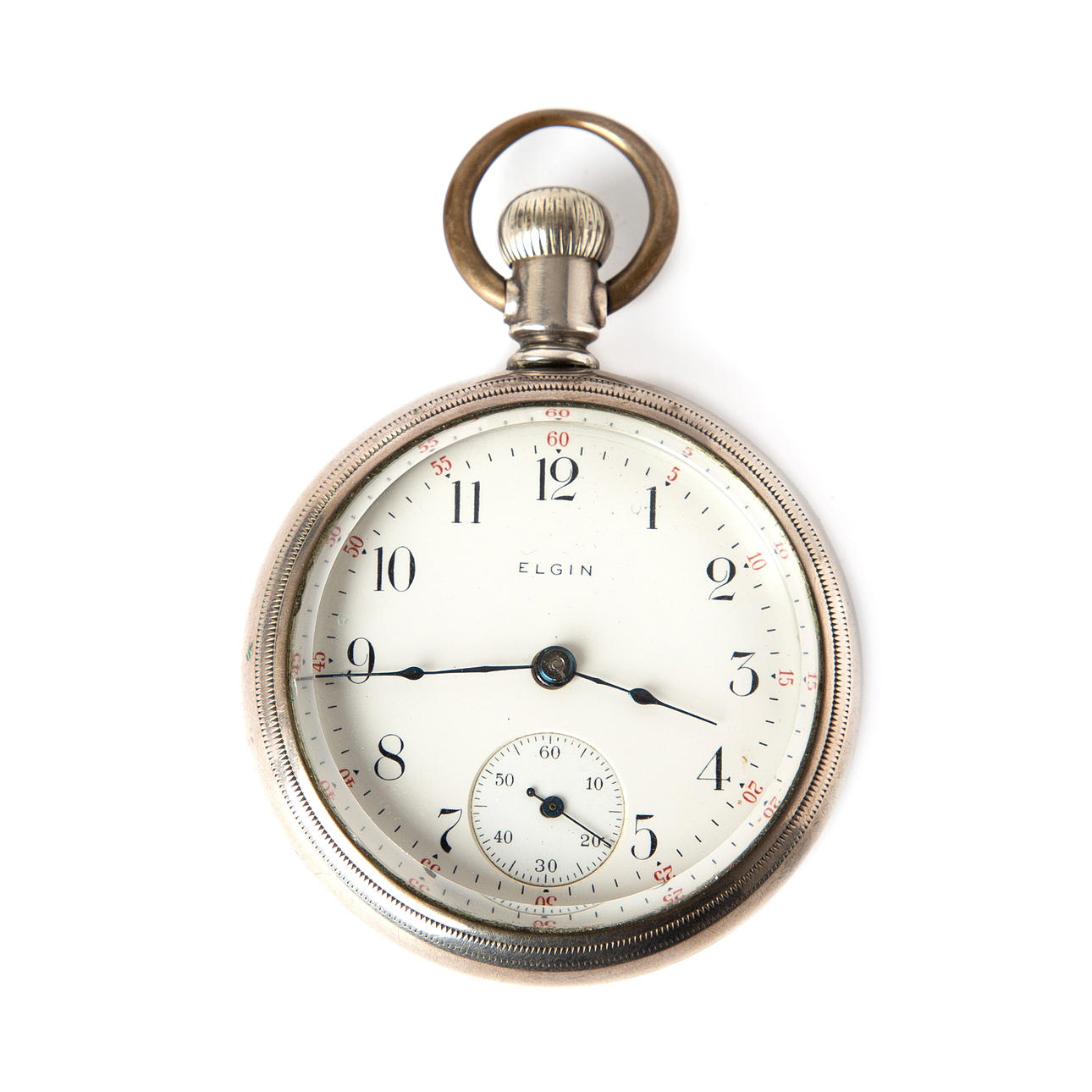 ELGIN, taskukello, hopeaa, USA, 1900-luvun alkupuoli.