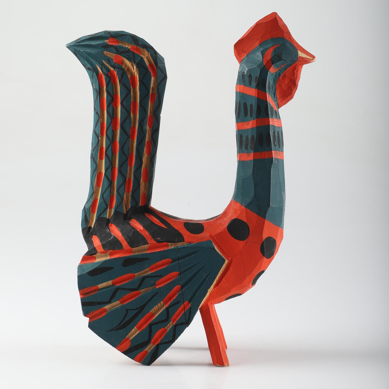 GÄSTRIKETUPP, bemålat trä, 1900-tal.