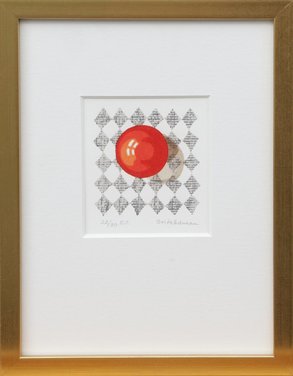 BRITA EDMAN. LITO, signeerattu.