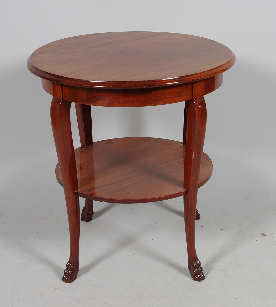 BORD MED HYLLA, mahogny, rokokostil, 1900-tal.