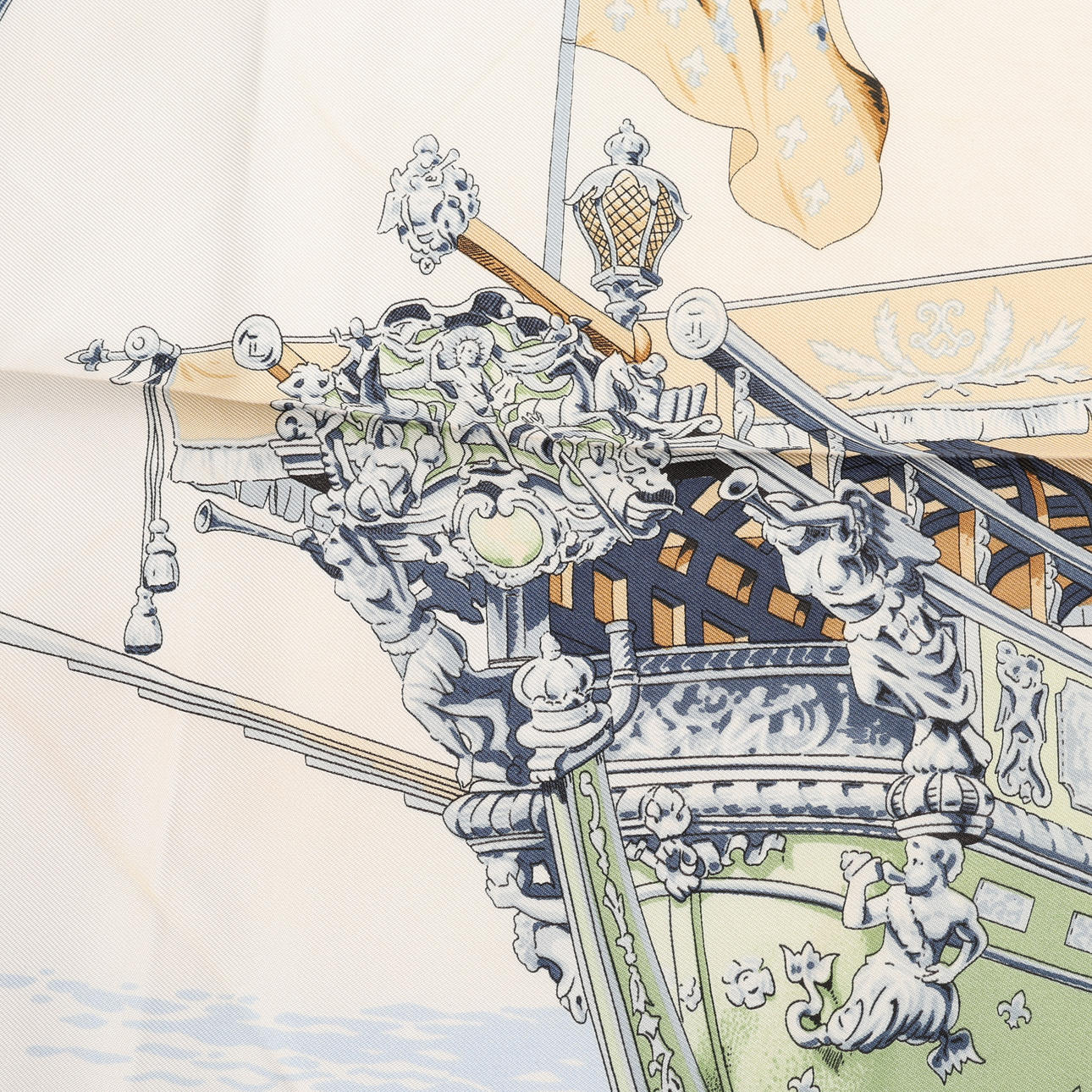 HERMÈS, HALSTUCH, „LA MARINE À RAMES“.