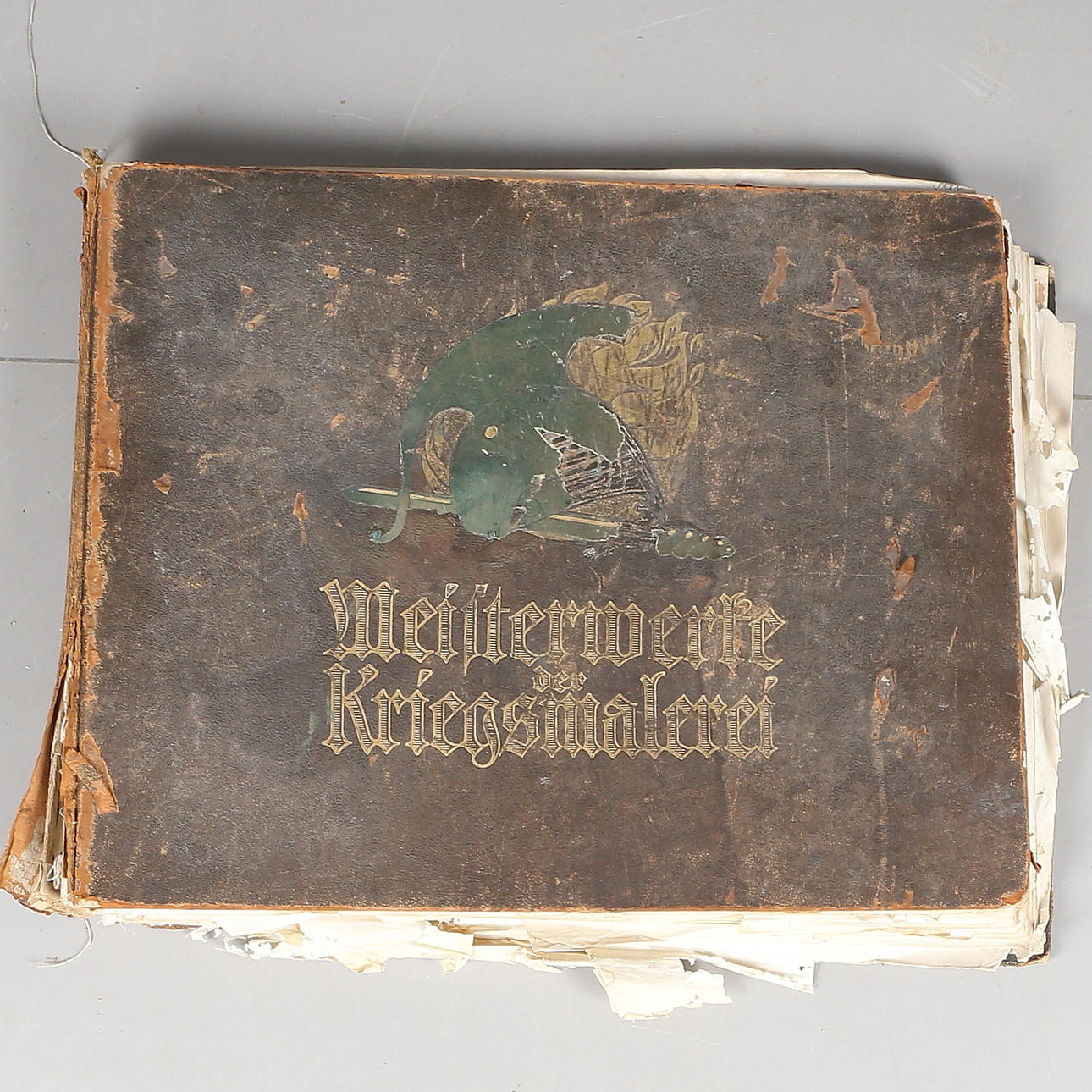 LÄDERPÄRM MED GRAFISKA BLAD, Meisterwerke der Kriegsmalerei, 1900-talets början.