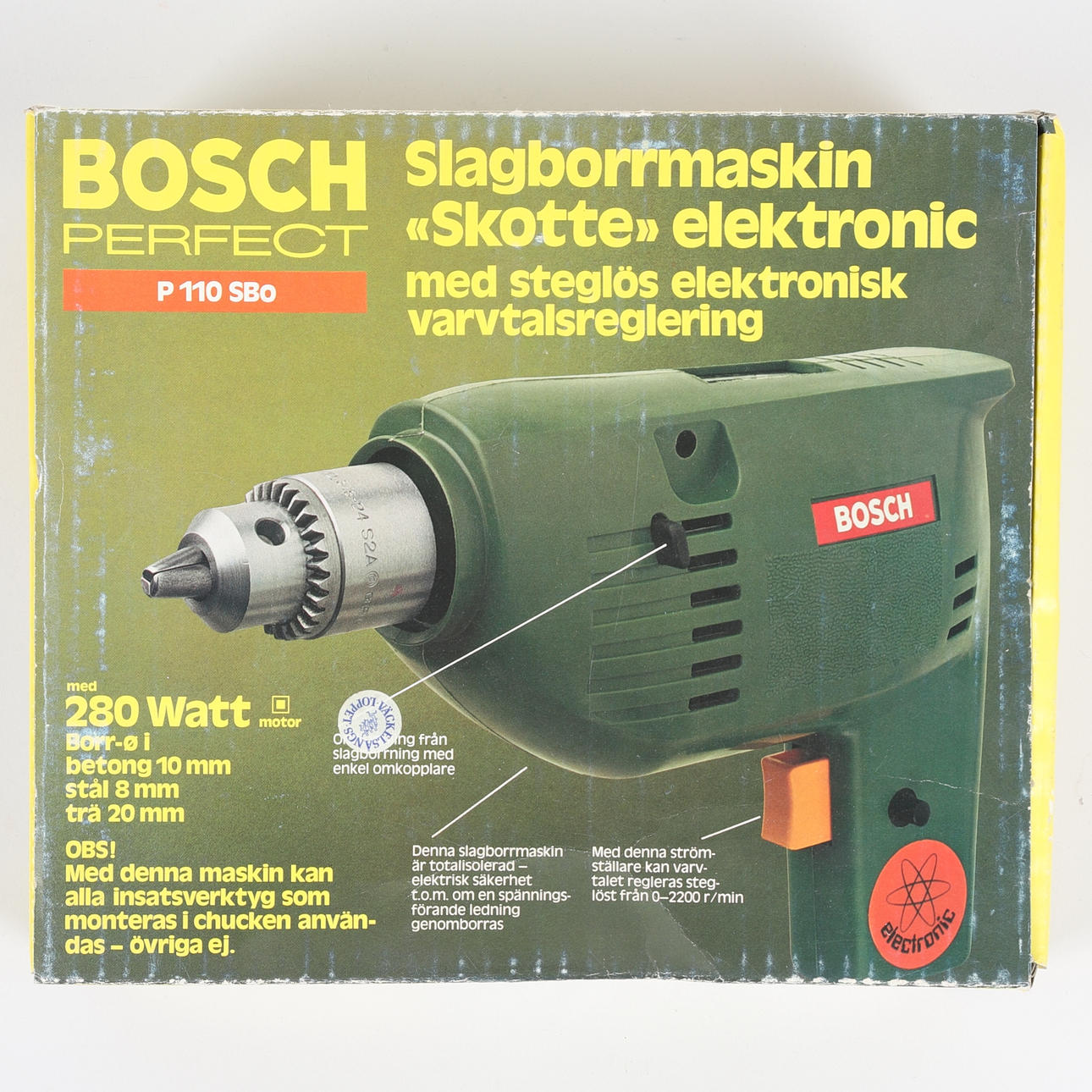 SLAGBOREMASKINE, „Scot“, Bosch Perfect.