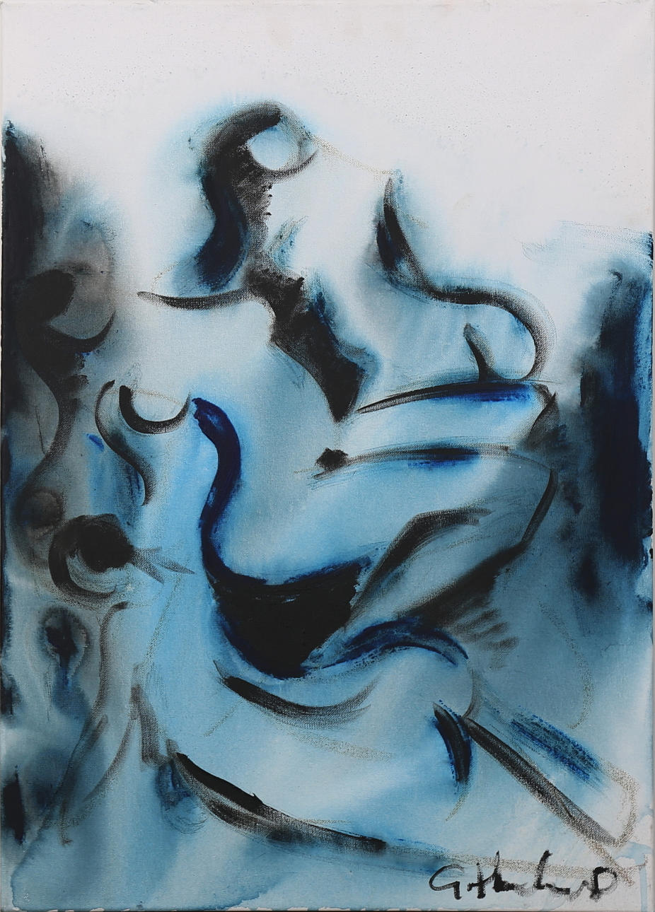 GÖRAN HAUSENKAMP. Modeller, akryl på duk, signerad G Hausenkamp.