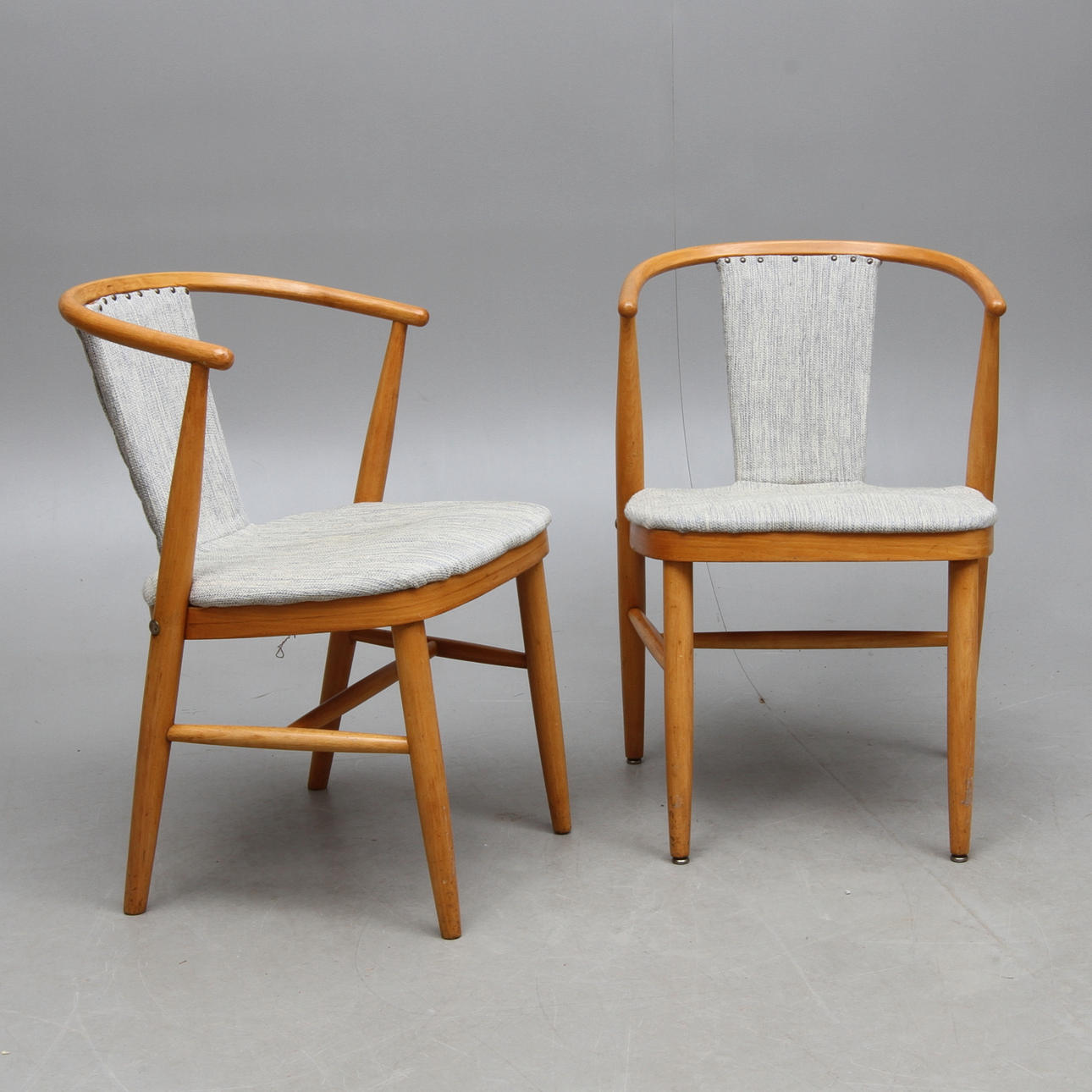 KARMSTOLAR, 1 par, omkring 1900-talets mitt.