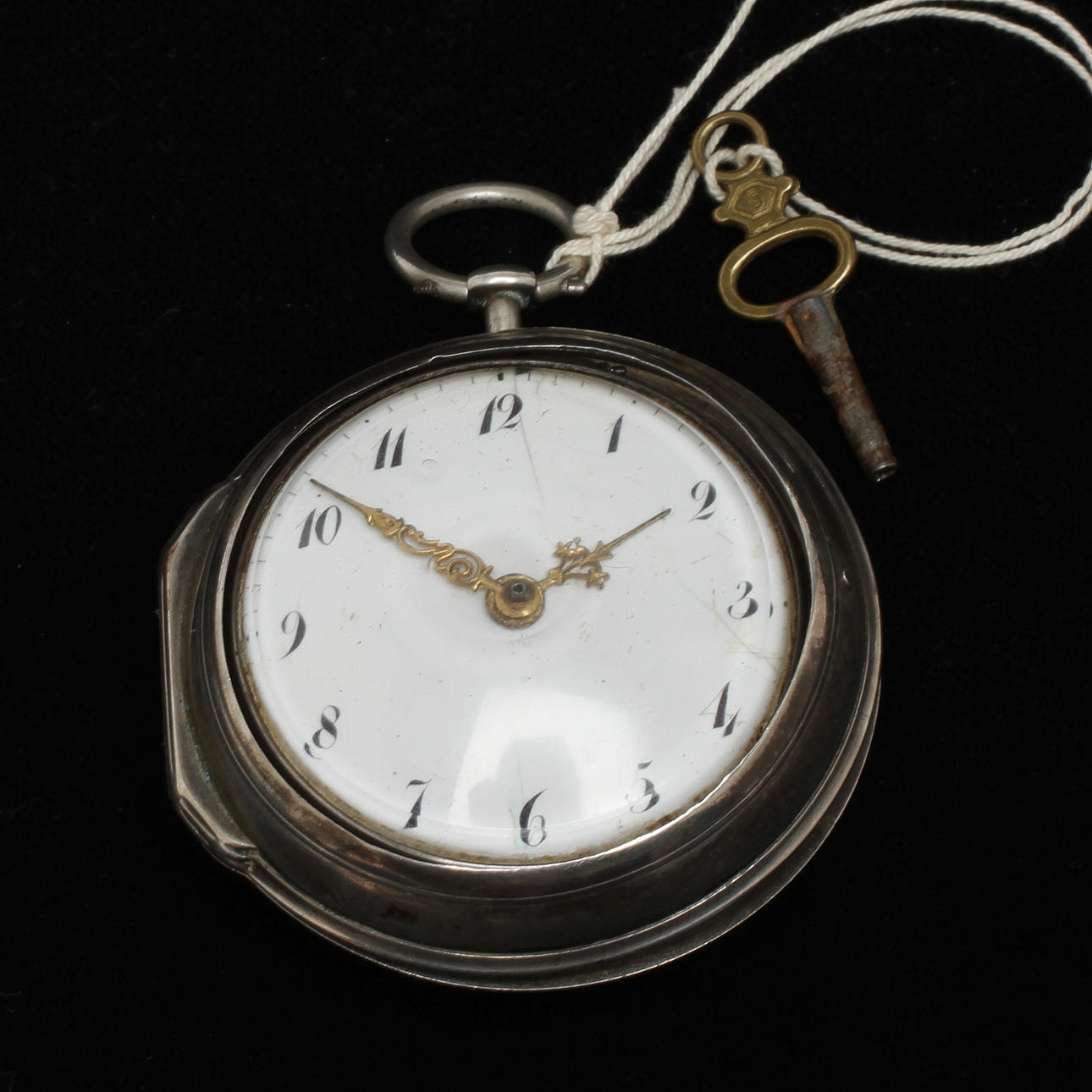 FICKUR, Lamb &Webb, spindelur, nyckeldragare, 1700-tal.