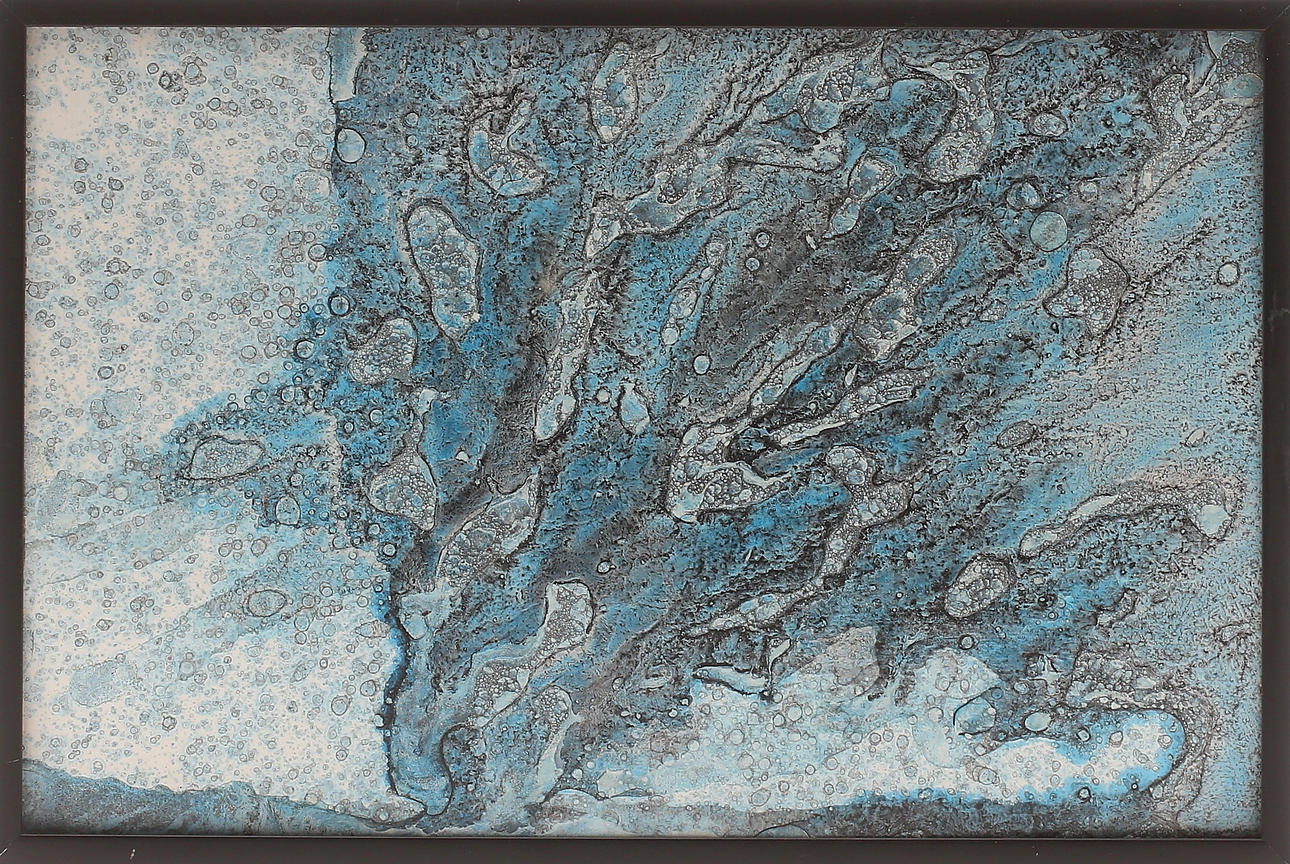 CHRISTIAN CAVALLIN. Turkost motiv, akryl/Tusch, signerad samt daterad 1991.