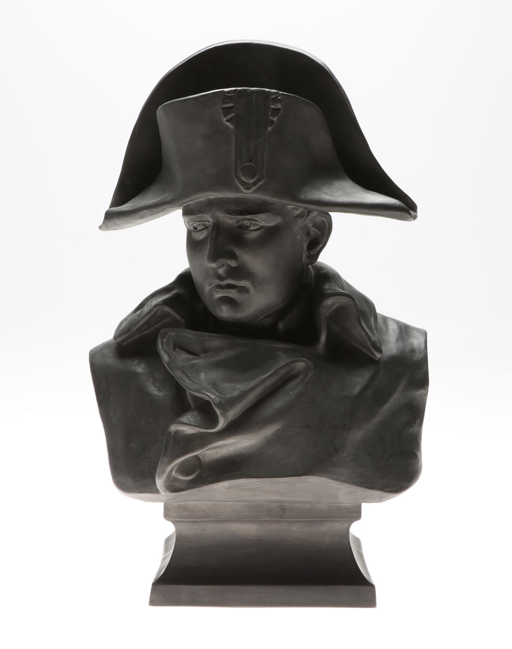 BYST, NAPOLEON, konstmassa, signerad "R.Colombo 1885" och "CFN. cop. 1895", "LP Jörgensen Eneret".