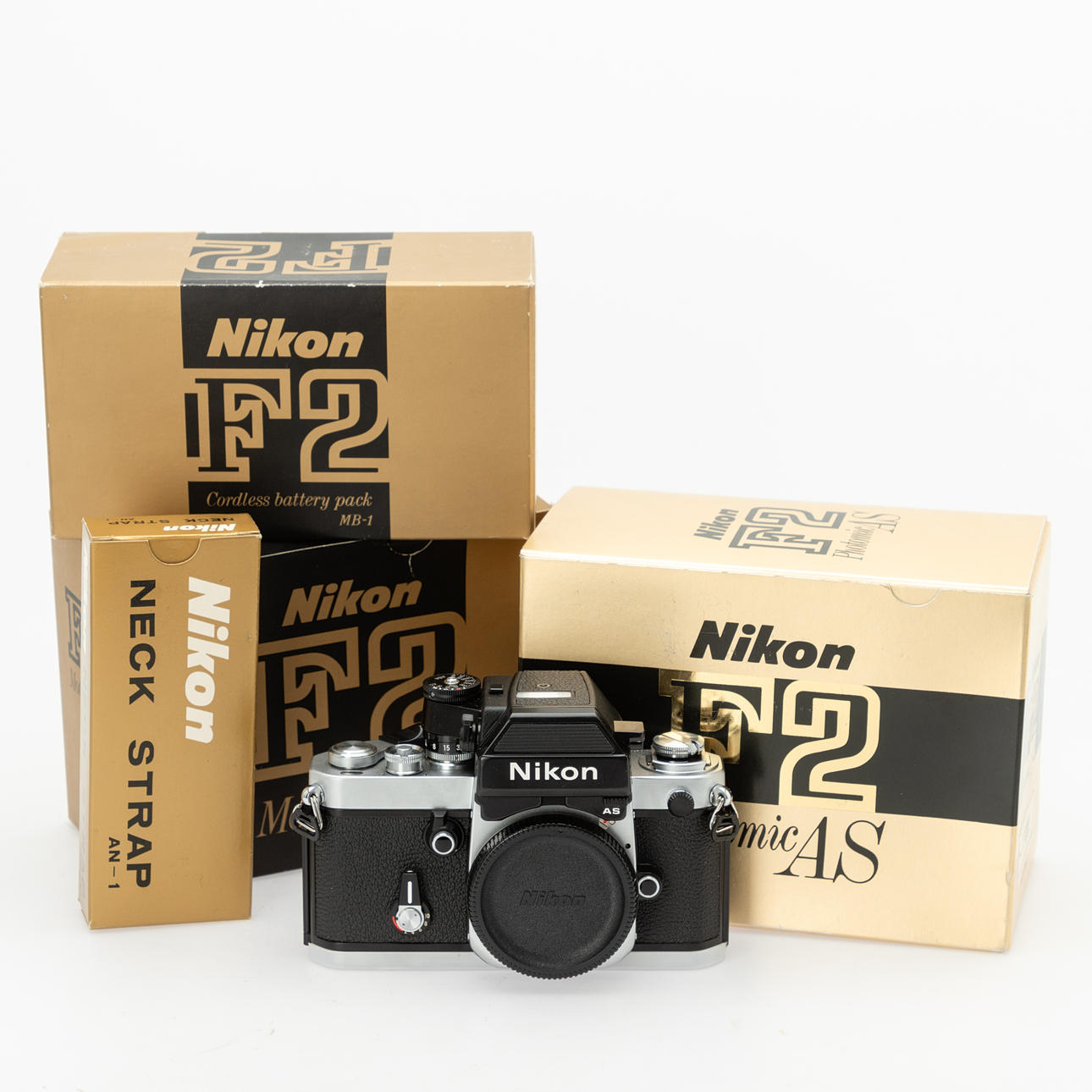 Nikon F2 Photomic AS (SN 8052808) + MD-2 Motor Drive + MB-1 