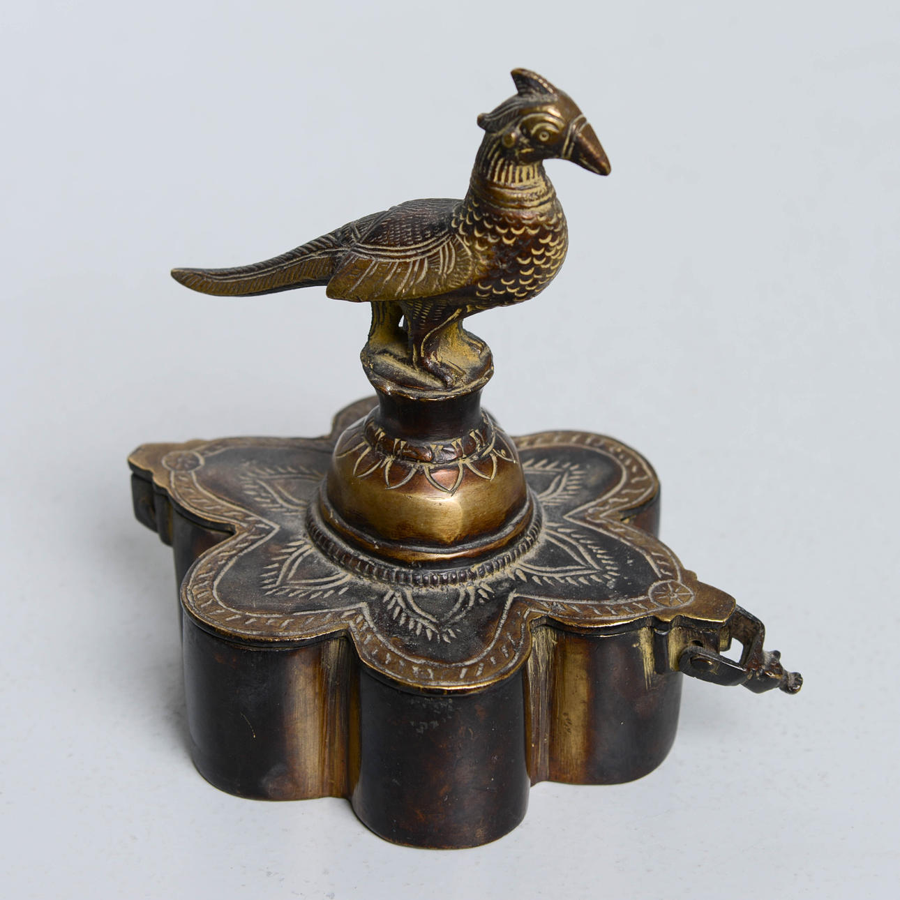 GEWÜRZHALTER, Messing, Indien.