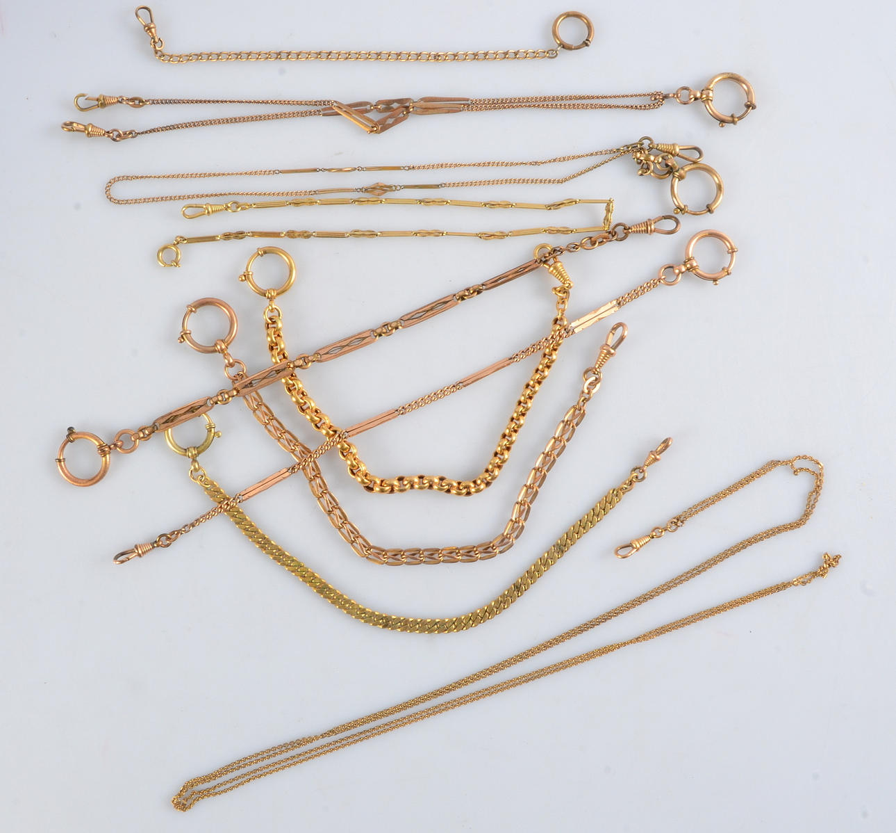 FICKURSKEDJOR, gulmetall, 10-stycken.