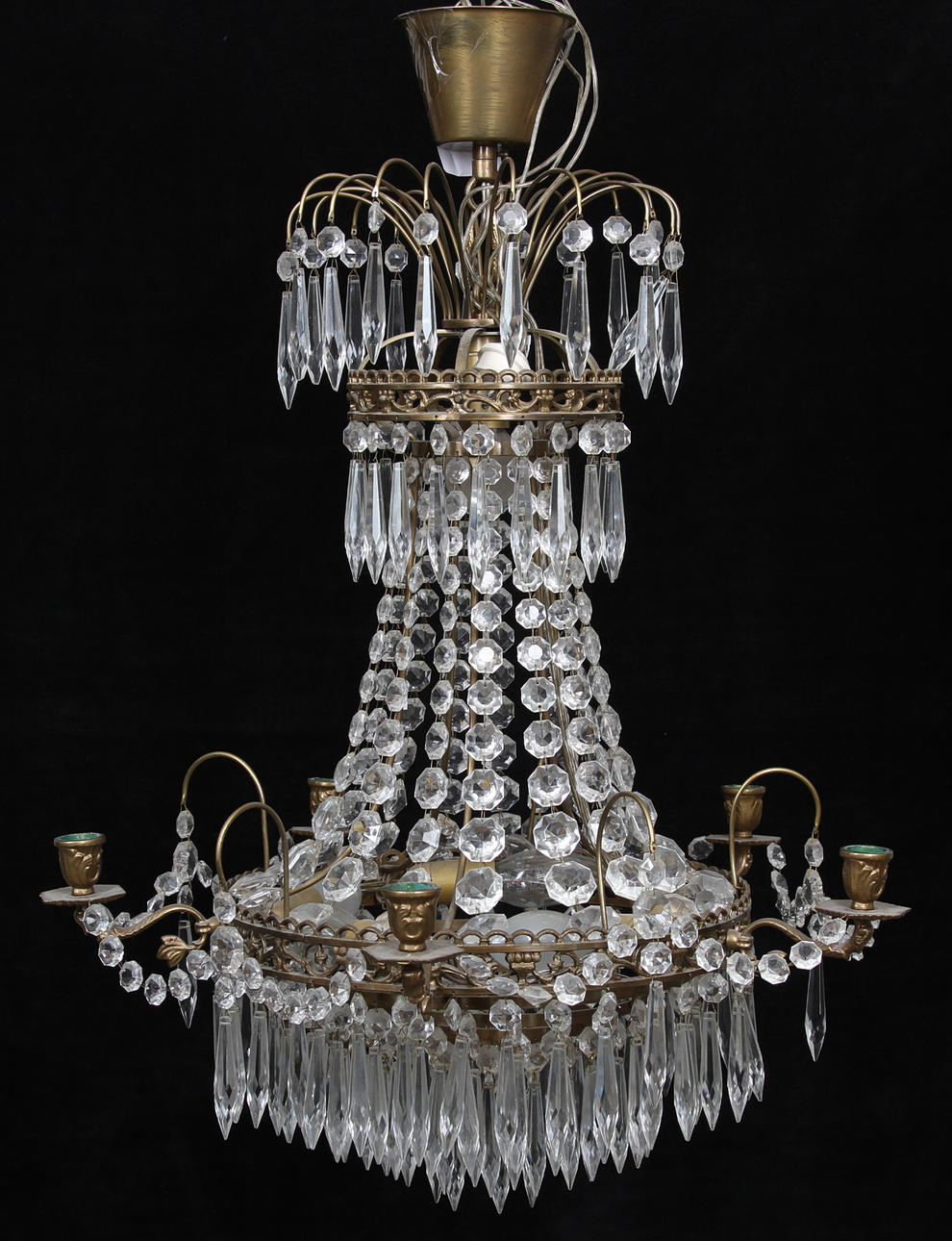 LJUSKRONA med prismor, 1900 -talets senare del.