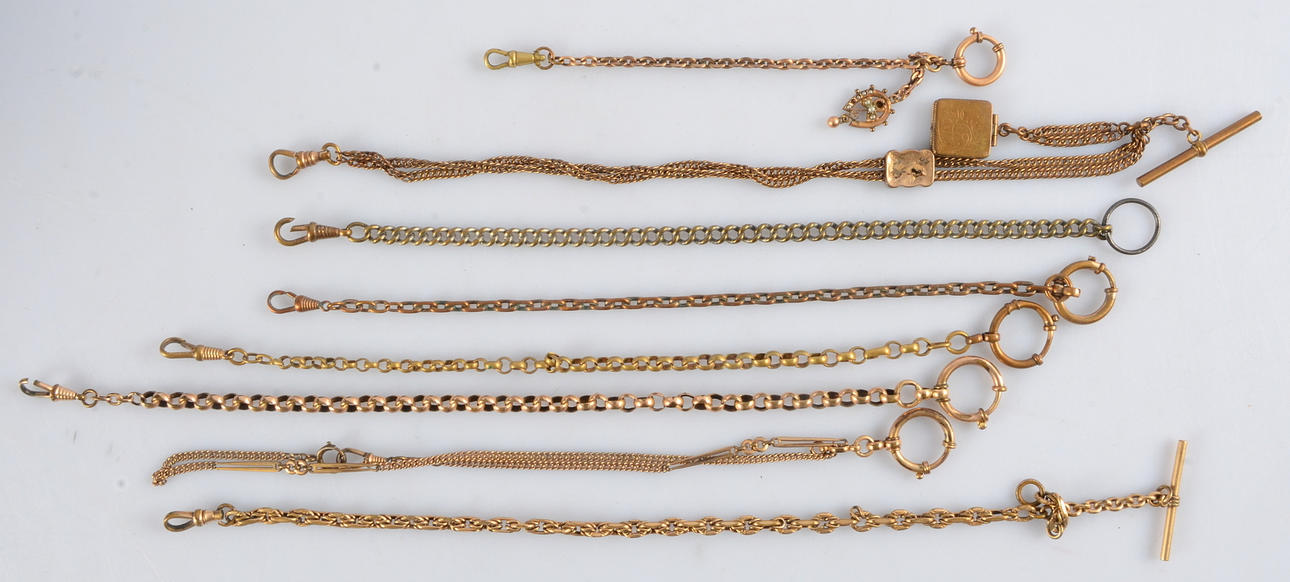 FICKURSKEDJOR, 8-stycken, gulmetall.