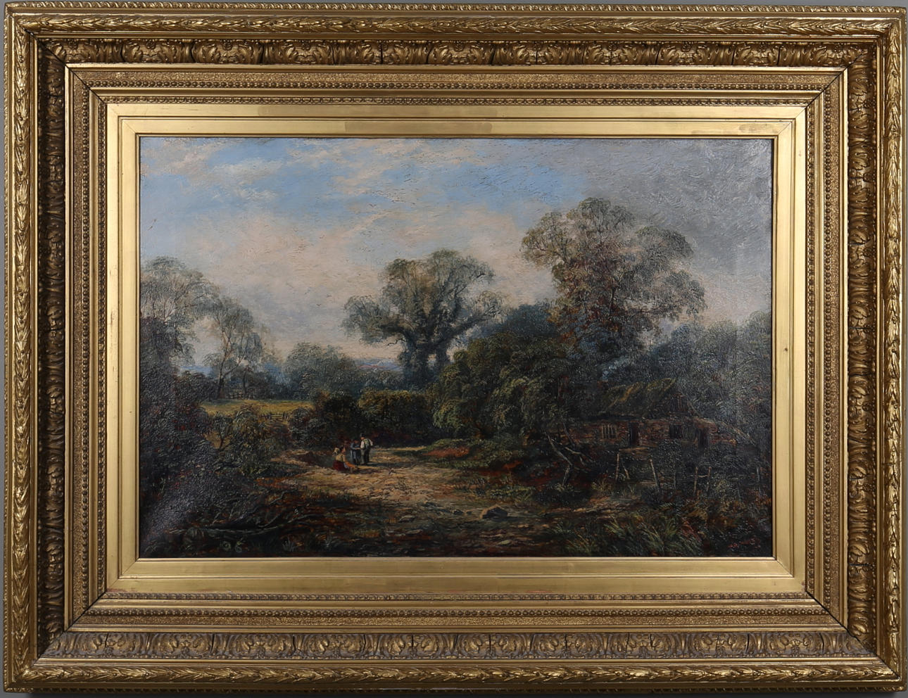 W.R. WHITBY. "Springtime, Bridgeford", olja på duk, signerad samt daterad 1876.