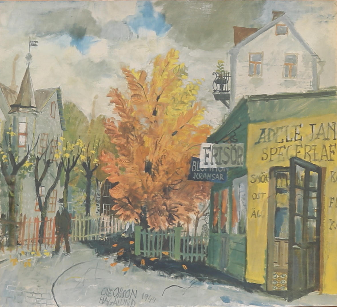 OLLE OLSSON HAGALUND. Tryck, stadsbild.