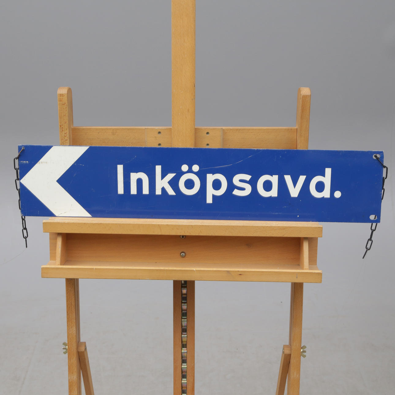 PLACA, metal, orden de compra. con letras pegadas.